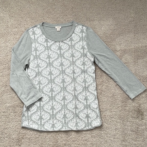 J. Crew Embroidered Top - Picture 1 of 4